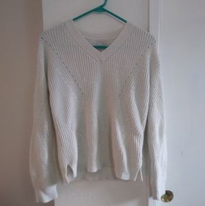 White Knitted Sweater
